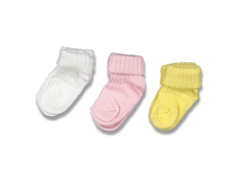 BEBE 0 NO KIVRIK POŞETTE ÇORAP 12Lİ