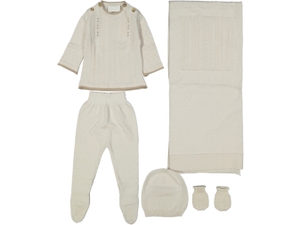 UNISEX 0/3 AY TRİKO BEBE TAKIM 