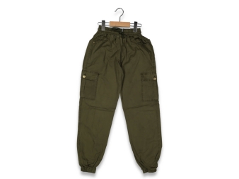 ERKEK 13/16 YAŞ KARGO CEP PAÇA LASTİKLİ RENKLİ PAN