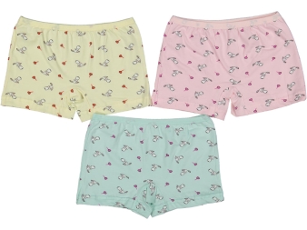 KIZ 4/5  YAŞ KARIŞIK DESENLİ BOXER