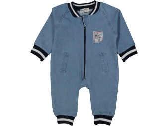 ERKEK 6/12 AY MASON YAKA ŞERİTLİ KOT TULUM