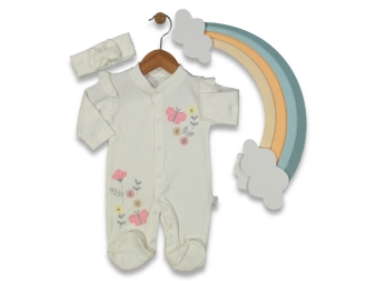 BEBE 3/6 AY KELEBEK ÇİÇEK TULUM