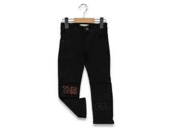 KIZ 3/7 YAŞ THIS GIRL NAKIŞLI KOT PANTOLON 