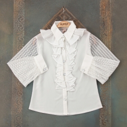 9-12 YAŞ KIZ ÇOCUK OKUL GÖMLEĞİ