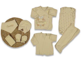 UNISEX 0/3 AY PRENS PRENSES 8 Lİ ORGANİK LÜX ZIBIN