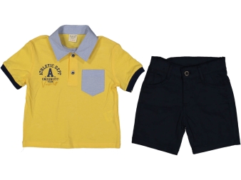 ERKEK 2/5 YAŞ ATHLETIC BASKILI CEPLİ TAKIM 