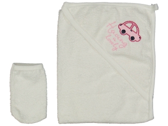 UNISEX 1/36 AY ARABA NAKIŞLI DOKUMA HAVLU SİLGİ