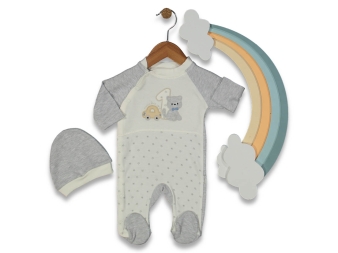 BEBE 3/6 AY ARABA 1 KEDİ TULUM