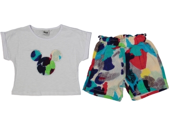 KIZ 3/6 YAŞ MİKİ TAŞLI ŞORTLU TKM