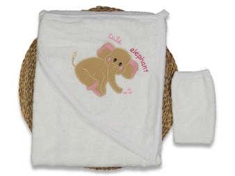 UNISEX 1/12 AY FİL NAKIŞLI HAVLU SİLGİ