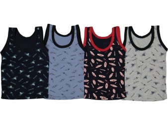 ERKEK 6/7  YAŞ KARIŞIK DESENLİ ATLET