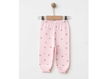 UNISEX 1/9 AY LALE BASKI MANŞETLİ TEK ALT 