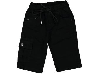 ERKEK 3/7 YAŞ KARGO CEP BEL LASTİKLİ KAPRİ 