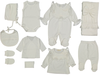 KIZ 3/3 AY JAKARLI DANTELLİ 10LU ZIBIN SET