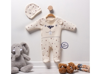 BEBE 3/6 AY TAVŞAN DİŞİ NAKIŞLI  TULUM