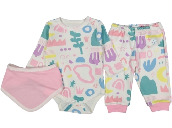 ERKEK 3/9 AY KARMA DESENLI FULARLI BADILI TAKIM.