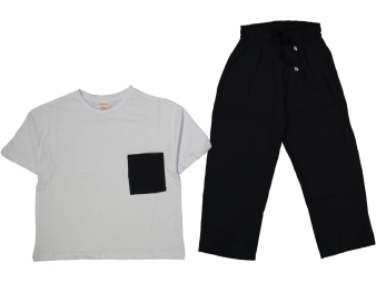 KIZ 6/9 YAŞ TİŞÖRT BOL PANTALON TAKIM