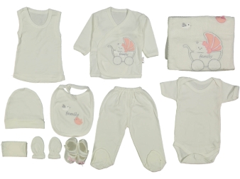 KIZ 1/3 AY BEBEK ARABASI 10 LU ZIBIN SET