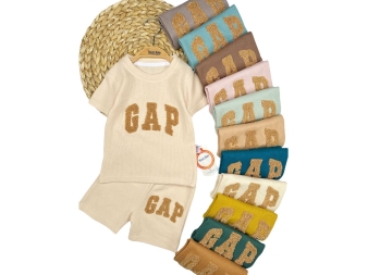 ERKEK 2/5 YAŞ GAP WAFFLE ŞORTLU TAKIM