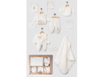 KIZ 1/3 AY ÇİÇEK NAKIŞLI 10 LU SET