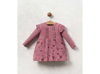 KIZ 9/24 AY KALPLİ ELBİSE