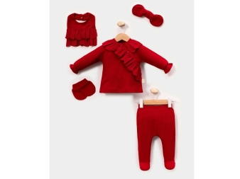 ERKEK 1/3 AY YELEKLİ WAFFLE 5Lİ ZIBIN SET