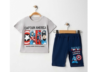 ERKEK 2/5 YAŞ CAPTAIN AMERIKA TAKIM 