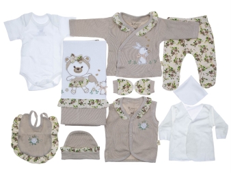 0/3 AY 3012 ÇİÇEKLİ TAVŞAN 10LU SET