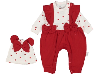 KIZ 3/9 AY KALP BASKILI FIRFIRLI FİYONKLU TULUM