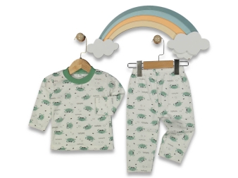 UNISEX 1/3 YAŞ PAPORLU YENGEÇ PIJAMA