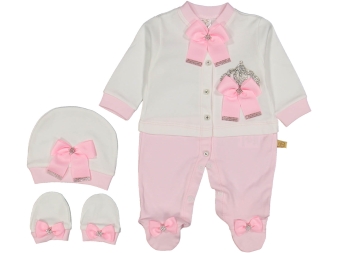 KIZ 3/9 AY TAŞLI KANATLI ÇİFT RENK TULUM SETİ 