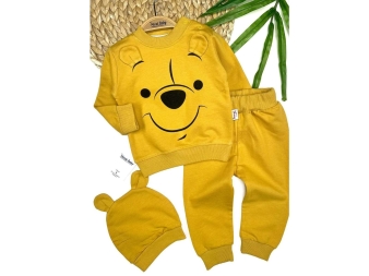 ERKEK 9/24 AY AYI SURAT BASKILI ŞAPKALI 3'LÜ TAKIM