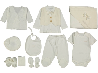 ERKEK 3/3 AY YILDIZLI GENTLE BABY 10 LU SET