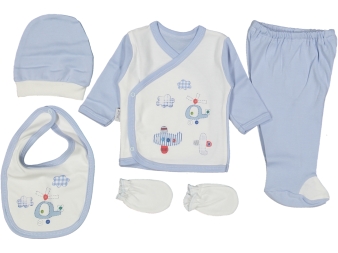 ERKEK 1/3 AY HELİKOPTER NAKIŞLI 5'Lİ ZIBIN SET 