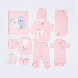 TAVŞAN BASKILI 10 LU SET