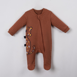 ERKEK 3/6 AY KEDİ FİGÜRLÜ TULUM