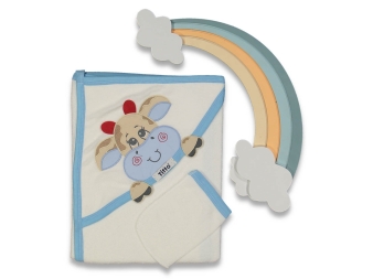 BEBE 1/24 AY ÇİFT KAT İNEK NAKIŞLI HAVLU SİLGİ