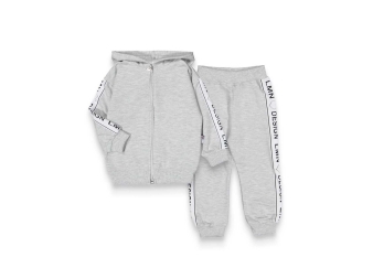 KIZ 9/24 AY FERMUARLI ŞERİTLİ 2 İP EŞOFMAN TAKIM