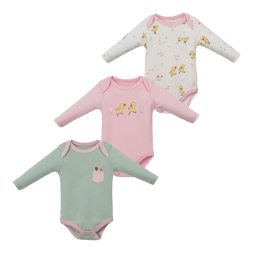 KIZ 3/6 AY MANOLYA CİVCİVLİ 3LÜ TEK BOY BADİ