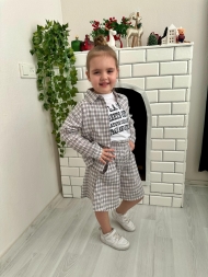 2-10 YAŞ 6'LI EKOSE GÖMLEKLİ ŞORT TAKIM