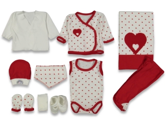 KIZ 1/3 AY 10 LU KALPLİ LOVE LÜX ZIBIN SET