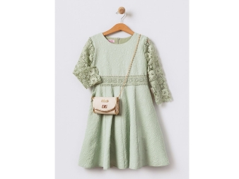 KIZ 6/12 YAŞ DESENLİ ELBİSE