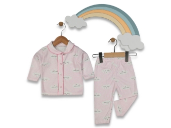 UNISEX 3/3 AY OYALI BULUT PİJAMA