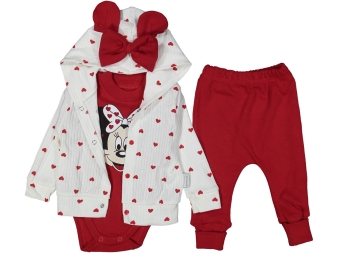 KIZ 3/9 AY HIRKALI KALP BASKILI 3'LÜ TAKIM