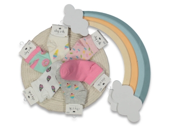 KIZ 3/4 YAŞ DONDURMA DESEN COCUK PATIK 