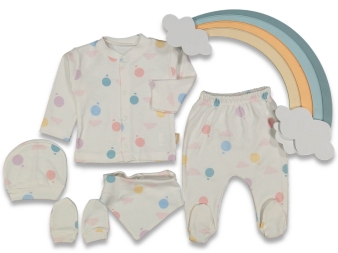 UNISEX 3/3 AY BALONLU 5 Lİ ZIBIN