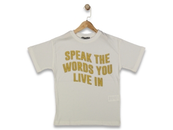 KIZ 9/12 YAŞ SPEAK THE KISA KOL TİŞÖRT