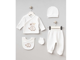 UNISEX 1/3 AY FİLLİ 5 PARÇA ZIBIN TAKIMI