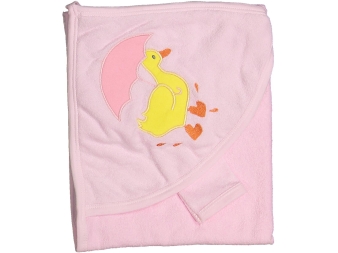 BEBE RENKLİ ŞEMSİYELİ ÖRDEK HAVLU