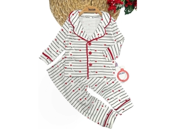 UNİSEX 9/24 AY I LOVE DAD BASKILI PİJAMA TAKIM